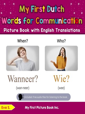 cover image of My First Dutch Words for Communication Picture Book with English Translations